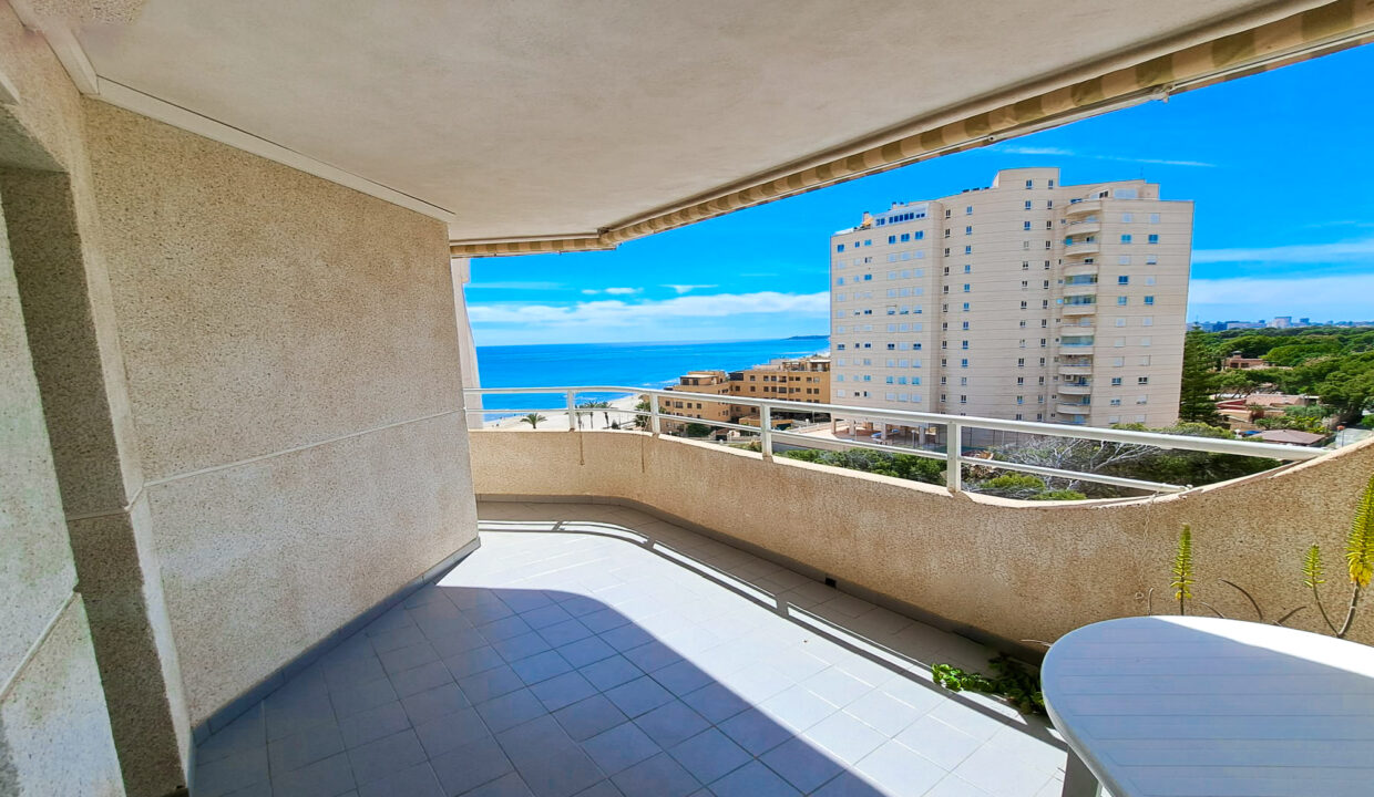 terraza con vistas mar